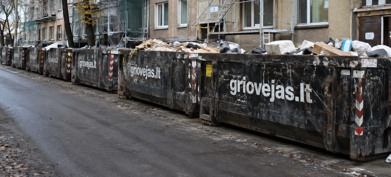Griovimo ir statybos darbai